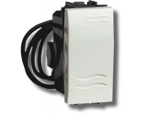 Выключатель с подсветкой Brava 1 модуль белый (76001BL)