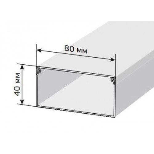 Короб 80х40 ЭЛЕКОР (CKK10-080-040-1-K01-010)