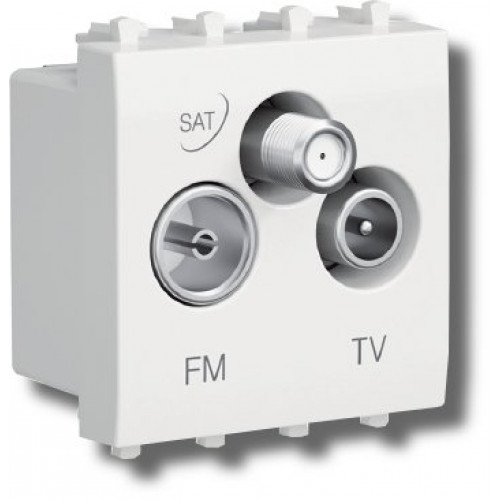Розетка TV-FM-SAT Avanti 1 модуль белое облако (4400532)