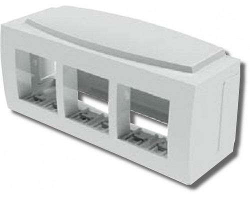 Модульная коробка для электроустановочных изделий Brava, 6 модулей (09221)