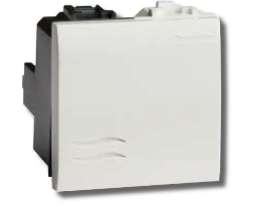 Выключатель типа "кнопка" Brava 2 модуля белый (76022B)