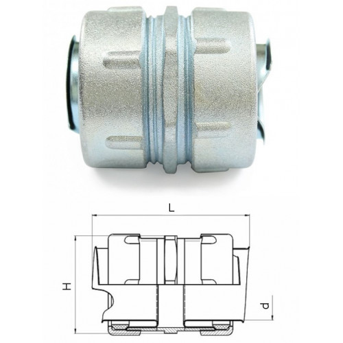 Муфта соединительная для металлорукава МСМ-50 (zeta40815)