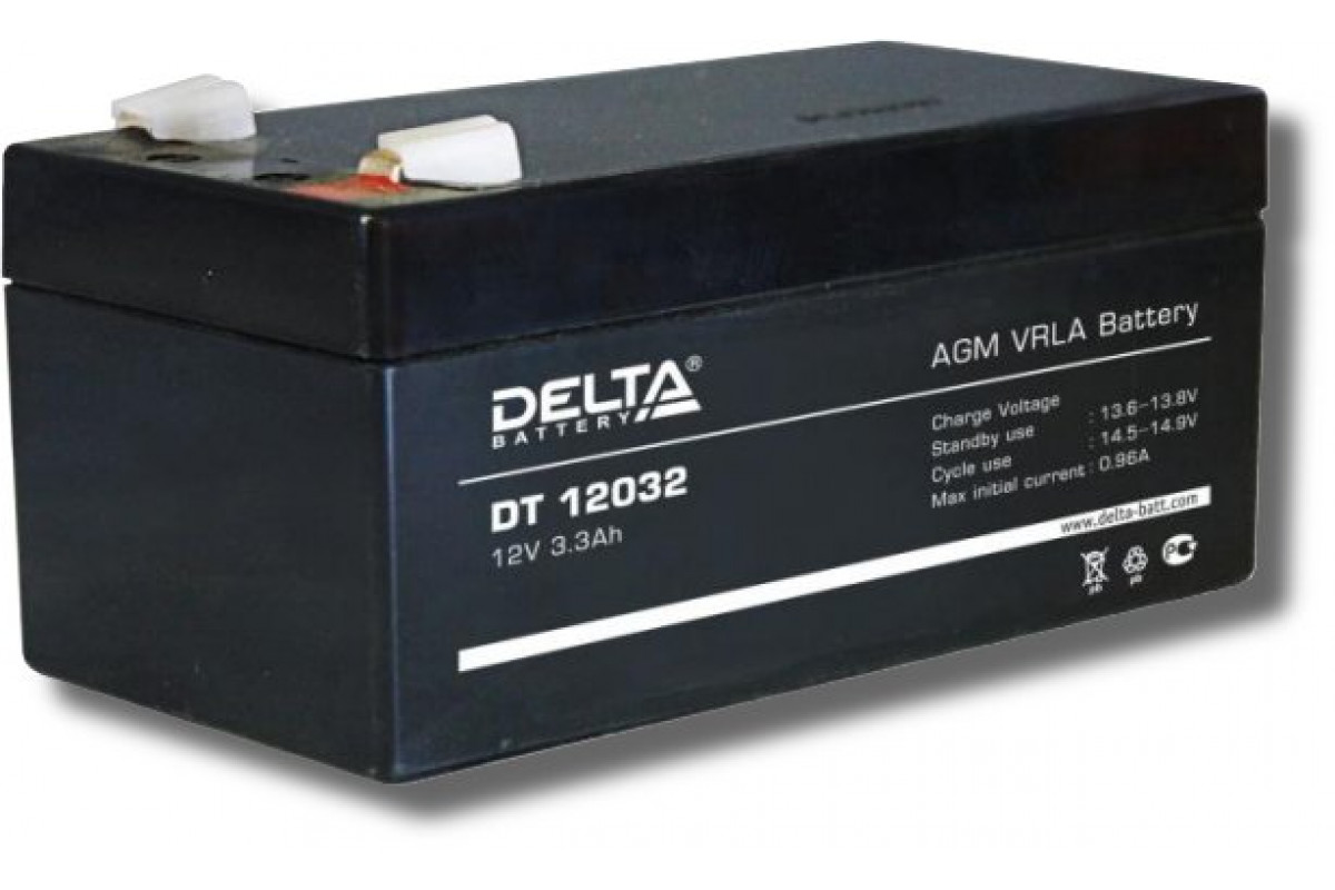 Battery ru. Аккумулятор Delta DT 12032. Delta DT-12032 12v 3.3Ah. Аккумуляторная батарея Delta 12v 3.2 Ah. Delta DT 12032.