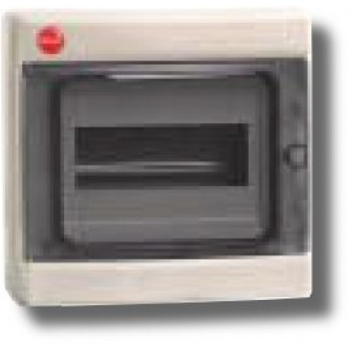 Щиток настенный с дверцей 8 модуля IP65 серый (85608)