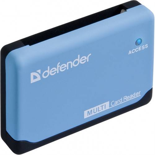 Кардридер Defender  ULTRA, работает с картами большого объема + кабель USB 2.0 A(M) - MiniB (M) длина 1 м.