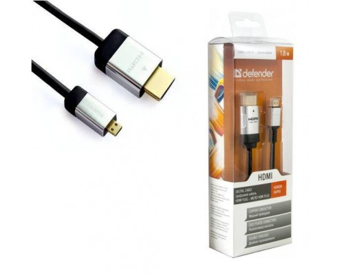 Кабель Defender HDMI(M) - Micro HDMI(M), блистер, 1 метр,   (PROFESSIONAL SERIES 1.4)
