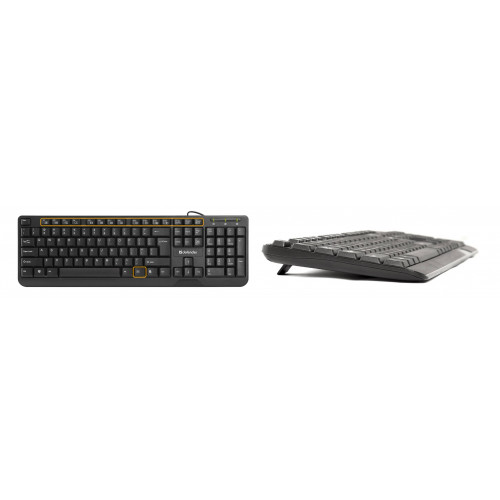 Клавиатура проводная Defender HM-710 RU /мембранная /12 (+FN) /влагоустойчивая /классическая расклд. / черная /USB.
