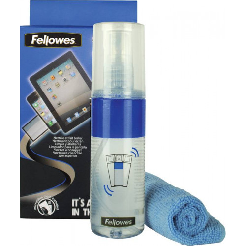 Чистящий и полирующий спрей Fellowes?, Clean&Polish / для экранов , 125 мл + салфетка из микрофибры, UK