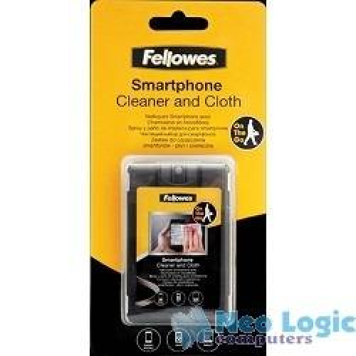 Чистящий набор Fellowes?, для смартфонов, спрей 20 мл + салфетка из микрофибры + плоский чехол для транспортировки, UK