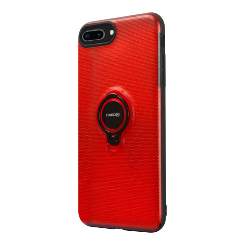 HARDIZ Crystal Case for iPhone 8+, Red