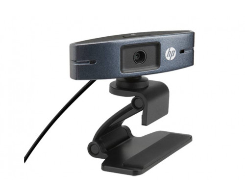 Веб-камера НР HD2300 (CMOS 1280x720 30Гц, USB 2.0,  кабель 1м, крепление на монитор, черная)