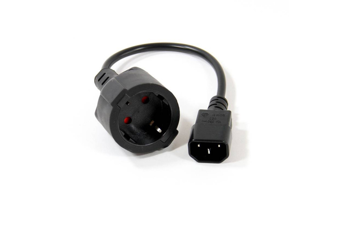 Кабель-переходник UPS->розетка VCOM (IE-320 C14 to Socket Type-F) 3Gx0 ...