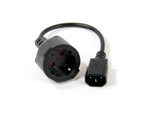 Кабель-переходник UPS->розетка VCOM (IE-320 C14 to Socket Type-F) 3Gx0,75mm VDE