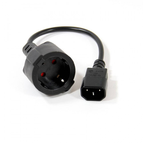 Кабель-переходник UPS->розетка VCOM (IE-320 C14 to Socket Type-F) 3Gx0,75mm VDE