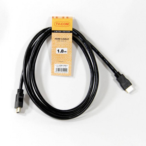 Кабель цифровой TV-COM HDMI19M to HDMI19M, V1.4+3D, 1.8m