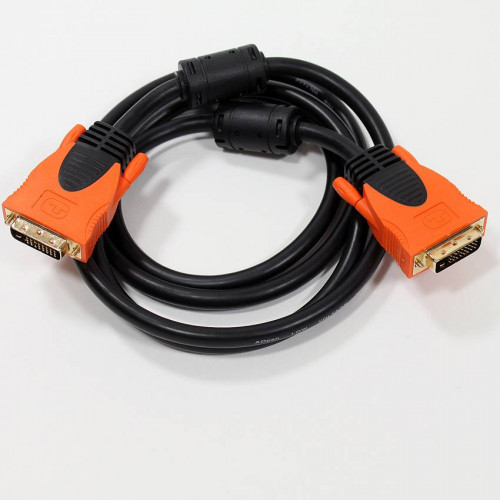 Кабель DVI-DVI Dual Link (25M-25M), 1.8m, 2 фильтра Aopen/Qust