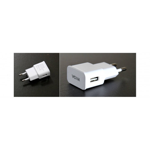 Зарядное устройство AC (EU Plug 100-220V) --> USBx1 Port ( DC5V, 2A) VCOM