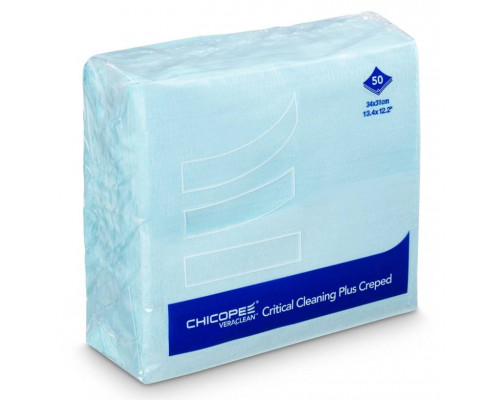 Салфетки чистящие крепированные Veraclean Critical Cleaning Creped Wiper голубые (Katun/Chicopee) пак/50шт
