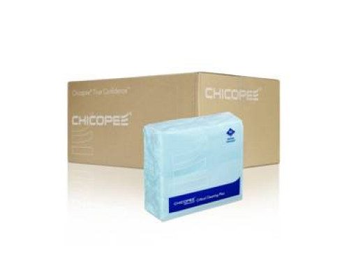 Салфетки для очистки оптики и зеркал, безворсовые Veraclean Critical Cleaning Wiper голубые (Katun/Chicopee) коробка/300шт (6*50шт)