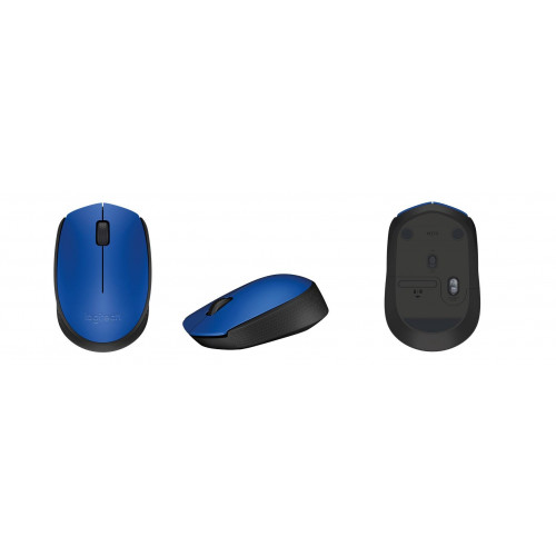 Мышь беспроводная Logitech Wireless Mouse M171 Blue, оптическая светодиодная, радиоканал 10 м, 1xAA, синий.