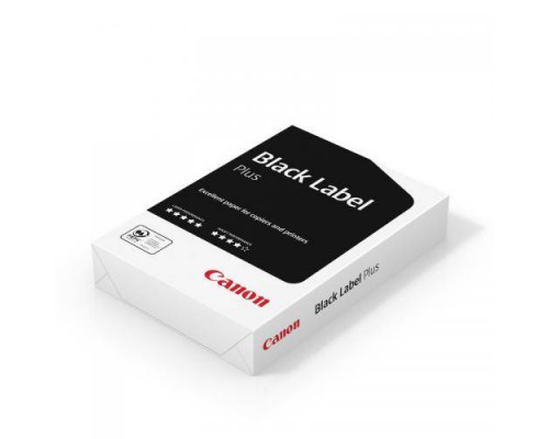 Офисная бумага Canon Black Label Plus А4 80гр/м2, 500л.  класс "В", кратно 5 шт.