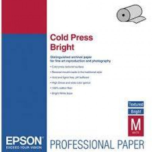 Бумага Epson Fine Art Paper Cold Press Bright 17" х 15м (305 г/м2)