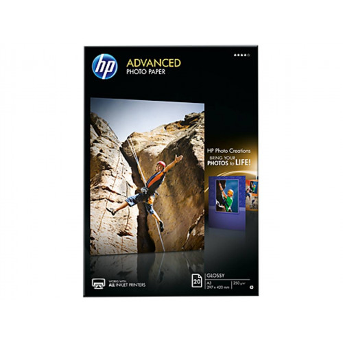 Фотобумага HP Глянцевая  с улучшенными характеристиками  A3  250г/м2   20л