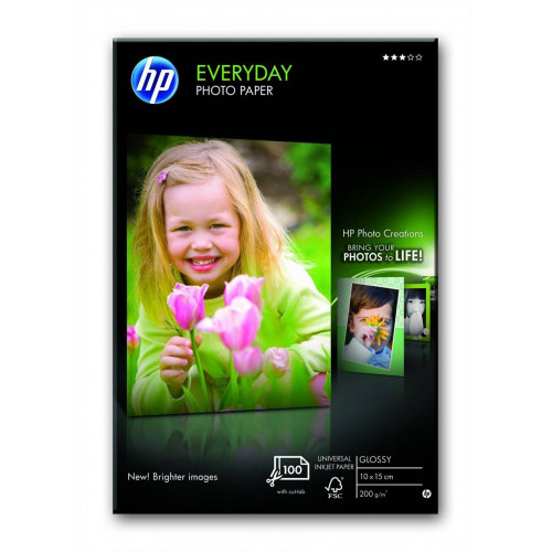 Глянцевая фотобумага HP для повседневного использования ? 100 листов/10 x 15 см