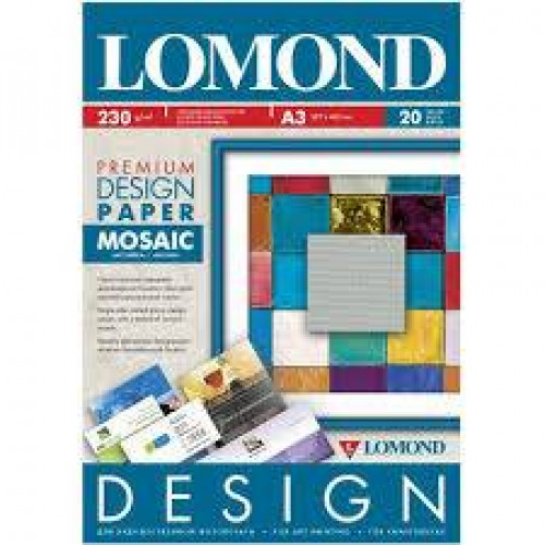 Дизайнерская бумага LOMOND Глянцевая "Мозайка", A3/230/20л