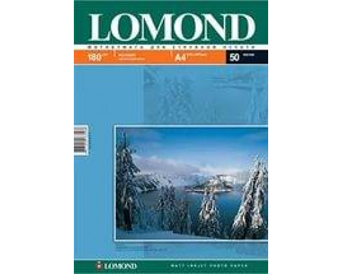 Фотобумага LOMOND Односторонняя Матовая, 180г/м2, A6 (10X15см) 600л. для струйной печати (технол.уп).