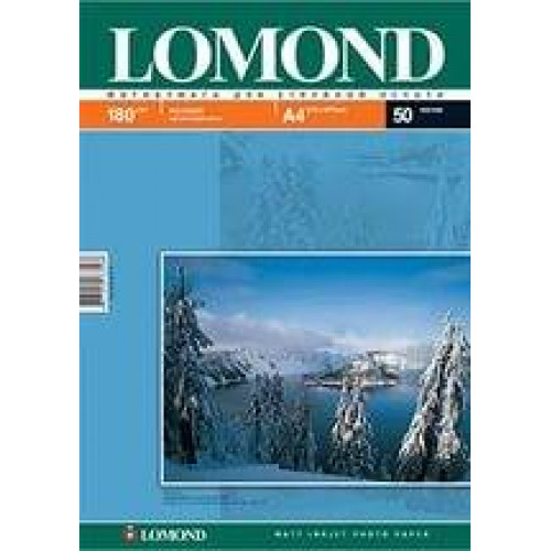 Фотобумага LOMOND Односторонняя Матовая, 180г/м2, A6 (10X15см) 600л. для струйной печати (технол.уп).