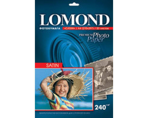 Фотобумага LOMOND Одностороняя Супер Глянцевая, 240г/м2, A4(210X29см) 20л. для струйной печати.