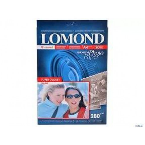 Фотобумага LOMOND Высококачественная Warm Super Glossy, 280г/м2, A4 (21X29,7)/20л.