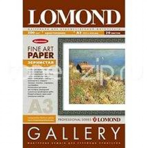 Художественная бумага LOMOND Grainy А3, 200г/м2, грубая зернист., натурально-белого цвета, одностор, архивная.