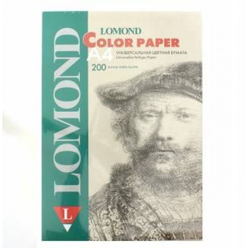 Офисная цветная бумага LOMOND, Lagoon (Светло-зеленый), A4, 80 г/м2, 200л., пастель