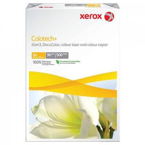 Бумага XEROX Colotech Plus без покрытия 170CIE, 90г, A4, 500 листов. Грузить кратно 5 шт.