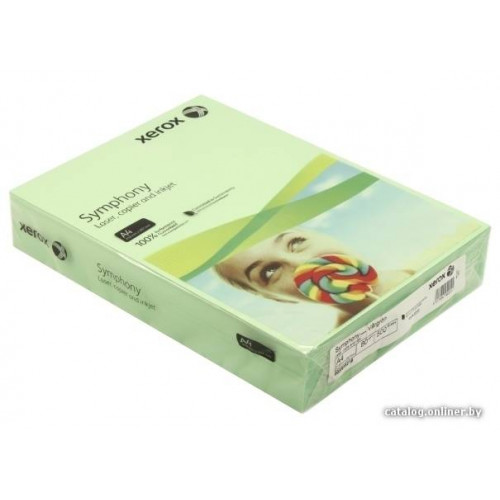 Бумага XEROX Symphony TCF цветная Pastel spring green (пастель весной зеленая) 80гр. A4,240лист.