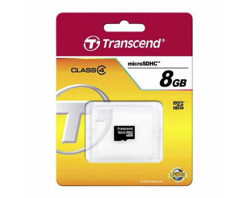 Флеш карта microSD 8GB Transcend microSDHC Class 4