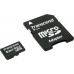 Флеш карта microSD 8GB Transcend microSDHC Class 4 (SD адаптер)
