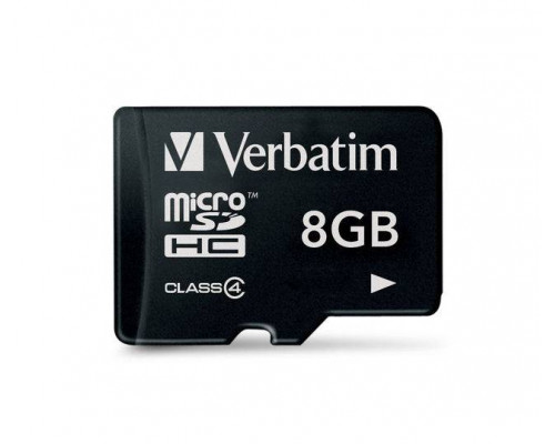 Флеш карта microSD 8GB Verbatim microSDHC Class 4