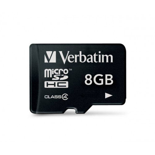Флеш карта microSD 8GB Verbatim microSDHC Class 4