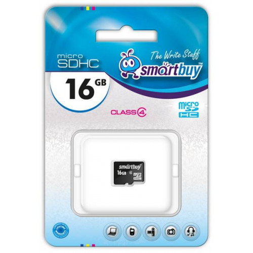 Флеш карта microSD 16GB Smart Buy  microSDHC Class 10