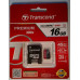 Флеш карта microSD 16GB Transcend microSDHC Class 10 UHS-1 (SD адаптер)