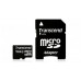 Флеш карта microSD 16GB Transcend microSDHC Class 4 (SD адаптер)