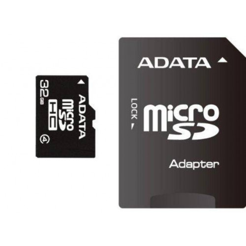 Флеш карта microSD 32GB A-DATA microSDHC Class 4 (SD адаптер)