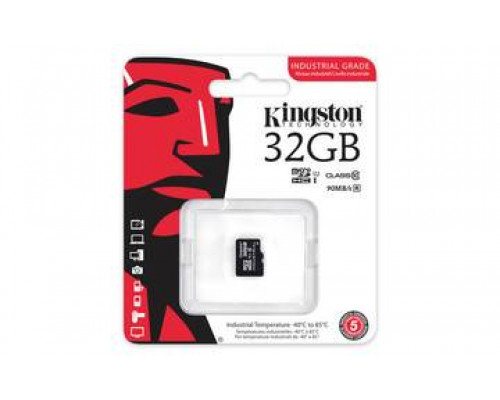 Флеш карта microSD 32GB Kingston microSDHC Class 10 UHS-I Industrial Temp