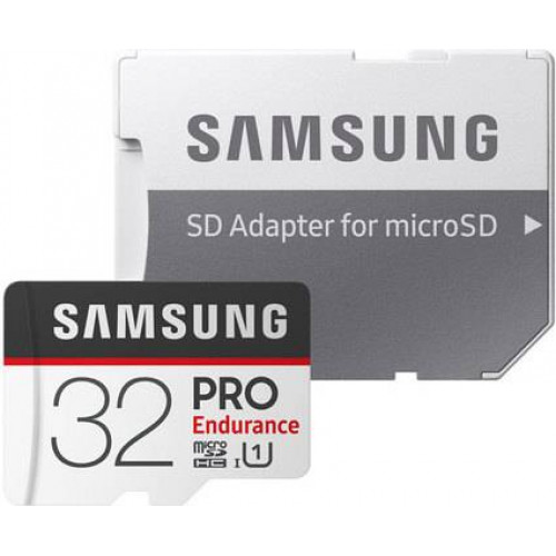Флеш карта microSD 32GB SAMSUNG PRO Endurancе microSDHC Class 10, UHS-I U1 (SD адаптер) 30MB/s,100MB/s