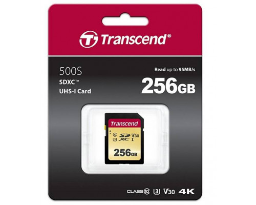 Флеш карта SD 256GB Transcend SDХC UHS-I U3, MLC