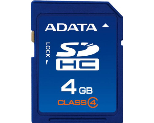 Флеш карта SD 4GB A-DATA SDHC Class 4