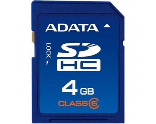 Флеш карта SD 4GB A-DATA SDHC Class 6